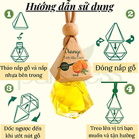 Tinh dầu treo xe ô tô Purevess - giúp khử mùi xe hơi, làm thơm phòng, thư giãn, đuổi muỗi (8 mùi chọn lựa)