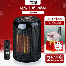 Mua Máy sưởi mini Lebenlang LBL0279  quạt sưởi gốm điện tự ngắt tiết kiệm điện không đốt oxy  an toàn cho gia đình - hàng chính hãng