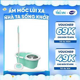 Mua Bộ Lau Nhà MyJae Sợi Microfiber Xoay 360 Độ Thông Minh  Lau Sạch Nhanh Khô 134cm