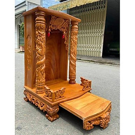 Mua Bàn thờ thần tài ông địa gỗ gõ đỏ 48 x 81CM  bàn thờ ông địa   bàn thờ gỗ