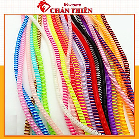 Mua Dây quấn cáp sạc tai nghe Dây quấn nhiều màu Dây quấn chống đứt cáp sạc tai nghe GIAO MÀU NGẪU NHIÊN
