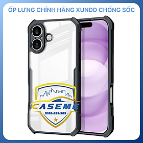 Ốp Lưng XUNDD Dành Cho iPhone Air, iPhone 17, iPhone 17 Pro, iPhone 17 Pro Max Chống Sốc, TPU + Acrylic Trong Suốt, Bảo Vệ Camera - Hàng Nhập Khẩu