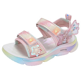 Giày Sandal quai hậu cho bé gái, thể thao siêu nhẹ, êm nhẹ chống trơn  – GSD9132 - Hồng - 36