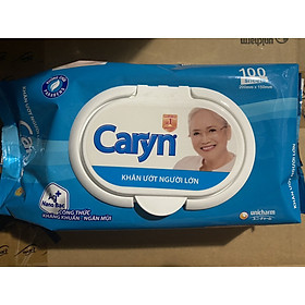 COMBO 5 GÓI KHĂN ƯỚT CHO NGƯỜI LỚN CARYN 100 TỜ - HÀNG CHÍNH HÃNG DIANA UNICHARM