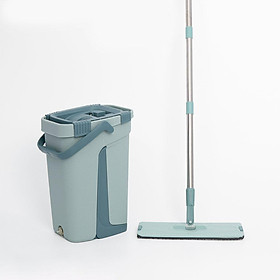 Mua Bộ cây lau nhà  chổi lau nhà tự vắt thông minh kèm thùng TẶNG 2 miếng lau siêu sạch LS-CKT-N