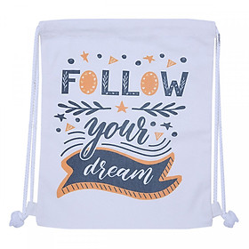 Nơi bán Túi Dây Rút Canvas Cá Chép - Follow Your Dream (35 x 40 cm) - Giá Từ -1đ