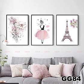 Mua Tranh treo tường canvas 3 bức phong cách hiện đại Bắc Âu 78  tranh ainime trang trí phòng cho bé  phòng khách  phòng ngủ