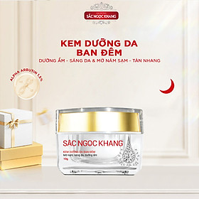 Hình ảnh Kem Dưỡng Da Ban Đêm Sắc Ngọc Khang 10g giúp dưỡng da ẩm mịn, tươi sáng và mờ nám - sạm - tàn nhang