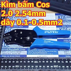 Kèm, kìm bấm đầu conector 2.54mm cos SM, 2510, 2.54, DP, 2.8mm…. SN-01BM dây 0.1-0.5mm2 kde5013