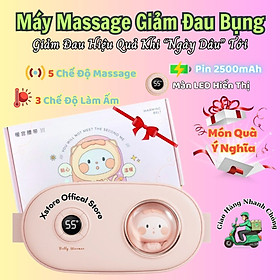 Máy Massage Bụng,  Máy Mát Xa Làm Ấm Giảm Đau Bụng Đau Lưng Cho Bạn Gái Đến Kì, Máy Chườm Bụng Kinh, Đai Đeo Chườm Nóng Giảm Đau Bụng Kinh Nguyệt, Túi Chườm Bụng Kinh