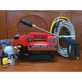 Mua MÁY RỬA XE NHẬP KHẨU JAPAN 3500W CÓ CHỈNH ÁP TẶNG KÈM BÌNH TẠO BỌT