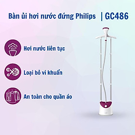 Mua Bàn ủi hơi nước đứng Philips GC486 công suất 1800W  có giá đỡ  - Hàng nhập khẩu