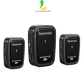 Mua Micro thu âm Saramonic Blink500 ProX Q20 - Micro ghi âm pin 10h và truyền dẫn công nghệ tần số không dây 2.4GHz - Hàng nhập khẩu