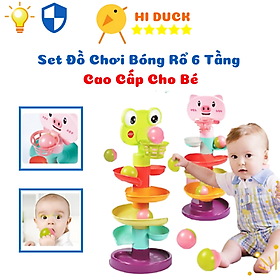 Đồ Chơi Bóng Rổ Và Máng Trượt Bóng 2 in 1 Cho Bé Vui Chơi