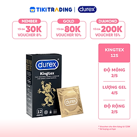 Bao cao su Durex Kingtex 12 bao