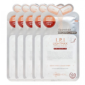 Combo 5 Mặt Nạ chứa tinh chất I.P.I dưỡng trắng da Mediheal I.P.I Lightmax Ampoule Mask Ex 25ml x5