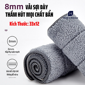 Mua Miếng Giẻ Lau Nhà Vải Microfiber Cao Cấp - Bông Lau Thay Thế Cây Lau Nhà Thông Minh Tự Vắt Tiện Lợi - Giẻ Lau Nhà Kích Thước 33x12cm Hình Chữ Nhật Cao Cấp