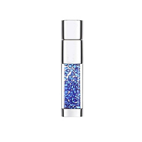 Crystal USB 2.0 Flash Drive Memory Stick Storage Thumb U Disk Sliver 64GB - Blue
