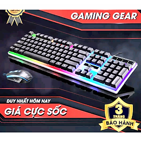 Mua BỘ BÀN PHÍM MÁY TÍNH VÀ CHUỘT GIẢ CƠ CÓ ĐÈN LED MÀU CỰC CHẤT