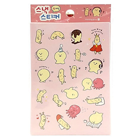 Sticker Snack Morning Glory 79981 - Mẫu 1 - Hồng