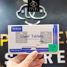 Virbac - Lixen Tablets Kiểm Soát Nhiễm Trùng Da, Dưới Da, Tiết Niệu cho Chó Mèo - Hộp 7 viên