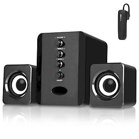 Mua Bộ Loa Máy Tính Để Bàn Âm Thanh Trầm D-202 Tặng Tai Nghe Bluetooth Nhét Tai