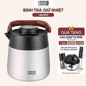 Mua Bình pha trà giữ nhiệt inox 304 có lõi lọc trà Lebenlang LBL3031  dung tích 1000ml - hàng chính hãng