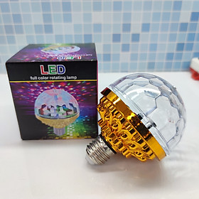 Đèn Led sân khấu 2 chất năng karaoke vũ trường nhiều màu 3w RGB trang trí cầu pha lê xoay tròn và đèn ngủ ngôi sao