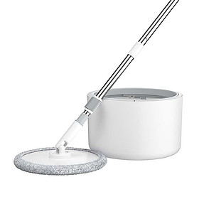 Bộ cây lau nhà thông minh xoay 360 độ thép không gỉ nhựa ABS sang trọng tặng kèm 1 bông lau công nghệ tách nước bẩn và nước sạch giúp tiết kiệm nước Nhật Bản