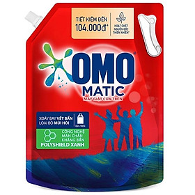 Nước giặt OMO Matic cửa trên túi 3L /3,9L