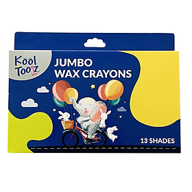 Bút sáp 12 màu Jumbo Kores Kool Toolz (13 Cây/ Hộp)