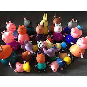 Mô hình 25 nhân vật hoạt hình Peppa pig
