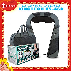 Máy Massage Toàn Thân Cao Cấp 3D KINGTECH KS460 - Đai Mát xa Chuyên Sâu Cho Cổ, Vai, Lưng, Chân - Tiện Sử Dụng Tại Nhà, Văn Phòng, hoặc Du Lịch - Món Quà Dành Cho Sức Khoẻ