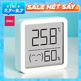 Nhiệt ẩm kế điện tử mini Deli - 8845