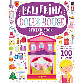 Sách dán hình ngôi nhà búp bê Ballerina Doll's House Sticker Book | Bookmedi sách chính hãng
