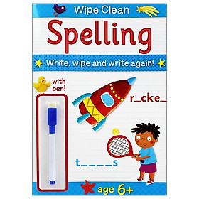 [Download Sách] Wipe Clean Spelling - Book With Pen Age 6+