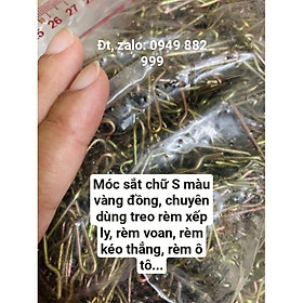 Móc Sắt Hình Chữ S Treo Rèm Với Thanh Treo