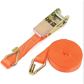 Dây cảo chằng hàng tăng đơ bản 25mm, Có Móc J, dài 1m-8m, tải trọng 1 tấn, chất liệu Polyeter cường lực