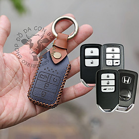 Bao da dành cho chìa khoá Honda City, CRV, CIVIC, ACCORD, CR-V mẫu Cavat handmade da thật 004