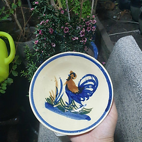 Mua Dĩa vẽ con gà cổ điển ĐK 15 cm