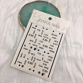 Nail art sticker, sticker dán móng, phụ kiện trang trí móng