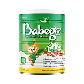 Sữa mát tăng cân, cải thiện biếng ăn và táo bón Babego 3 tuổi trở lên,400G