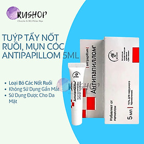 Tuýp tẩy nốt ruồi, mụn cóc Antipapillom Dveli 5ml (dùng được cho mặt, da nhạy cảm)