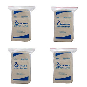 4 Bịch Khăn vải khô đa năng LIKADO 400g Mẫu Mới (15 x 20cm) 