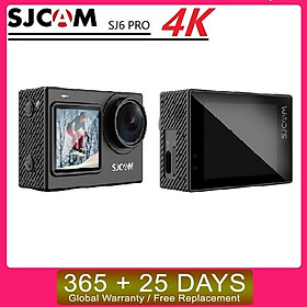 SJCAM SJ6 Pro Màn hình kép Mũ bảo hiểm hành động 4K Camera thể thao DV Chống nước 4K 60FPS Màn hình kép Ổn định con quay 6 trục 165° Gói ống kính: Tiêu chuẩn chính thức