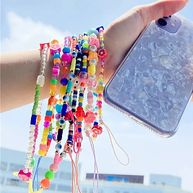 Mua  HOT Dây đeo điện thoại kiểu chuỗi hạt bằng acrylic nhiều màu sắc xinh xắn