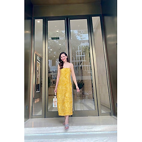 ĐẦM HAI DÂY SUÔNG LINEN KIM DIỆP DRE208FLORAL thời trang thiết kế Hity