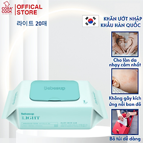 Khăn Ướt Bebesup Nhập Khẩu Hàn Quốc Light/ Zero/ Sensitive/ Primier Thương Hiệu Bebesup