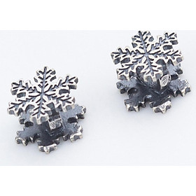 Combo 2 charm bạc hình hoa tuyết xỏ ngang - Ngọc Quý Gemstones