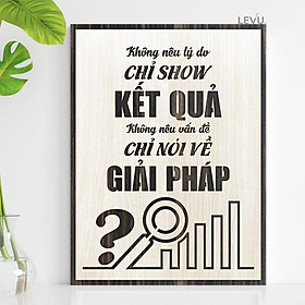 Tranh treo tường Gỗ trang trí phòng tạo động lực